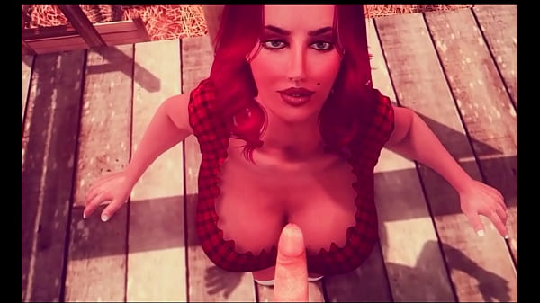 3D Redhead sex Big Tits POV Breast Expansion w/ Sound added