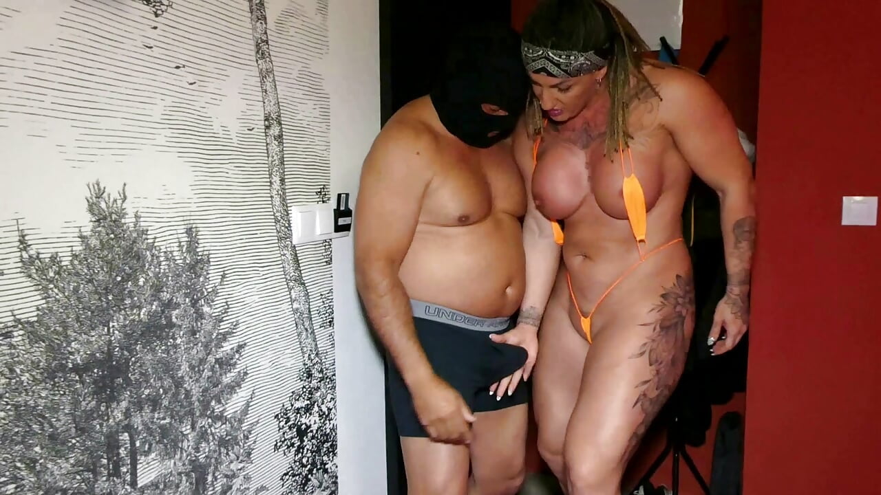 He fucks my pussy and ass hard with his giant cock