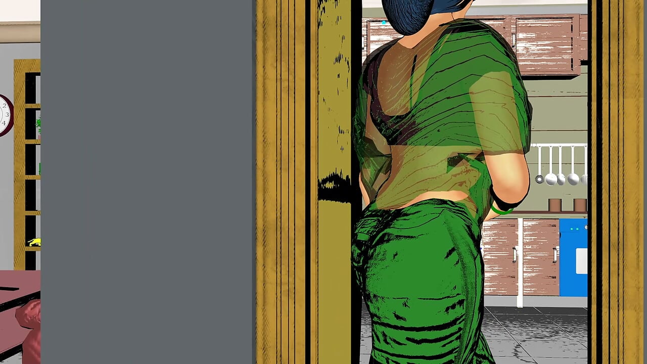 My friend’s strict mom caught me masturbating in the bathroom.