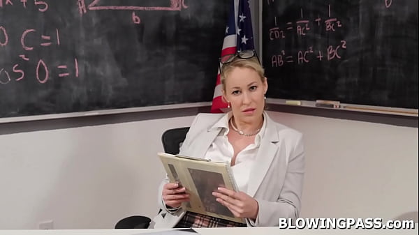 Milf teacher face fucked by her student