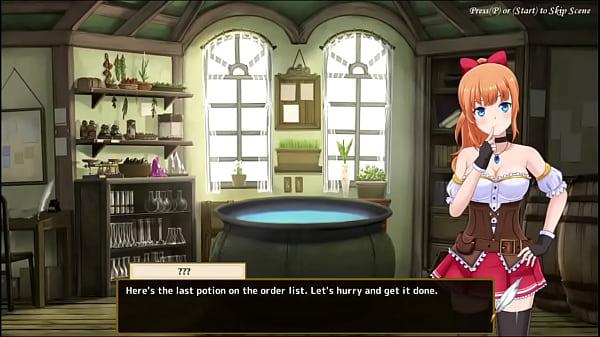 Hentai game “Atelier Tia” Beautiful anime girl with big breasts has sex on the street with some men.