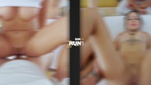 MATURE4K. MILF neighbour was so horny so she fucked a robber and sucked his cock