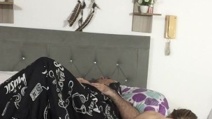 My neighbor masturbates her pussy in front of my stepfather