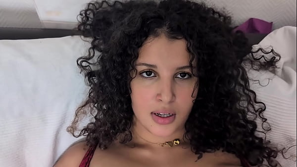 A 19 year old brunette as pretty as she is naughty fulfills her fantasy showing you her huge natural breasts