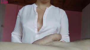 Beautiful Lactating Handjob