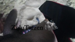 Pussy drains sperm from dick at the beach