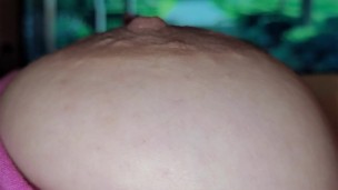 Super Close Up Delicious Nipple Wet by My Saliva