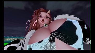 3D HQ Solo POV Big Tits Breast Expansion cowgirl wSound added