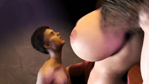 BIG BOOB TEEN GROWS TALLER VS SMALL MAN Height Comparison – Attribute Theft