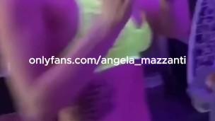 Petite Blonde Big Tits Lingerie Tease Show