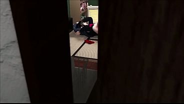 Fucks his girlfriend with big tits in all holes (3D)