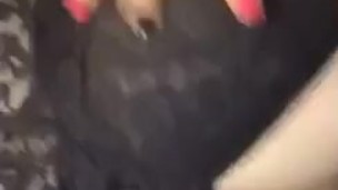 Big Breasted Girl Playing with tittys