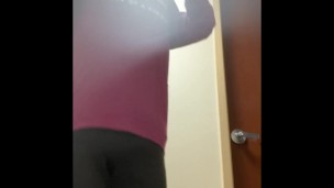 Mature MILF BBW Stripping For My Mammogram Prep chubby mom boobs tits breasts